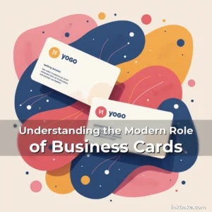 Artistic representation for Understanding the Modern Role of Business Cards